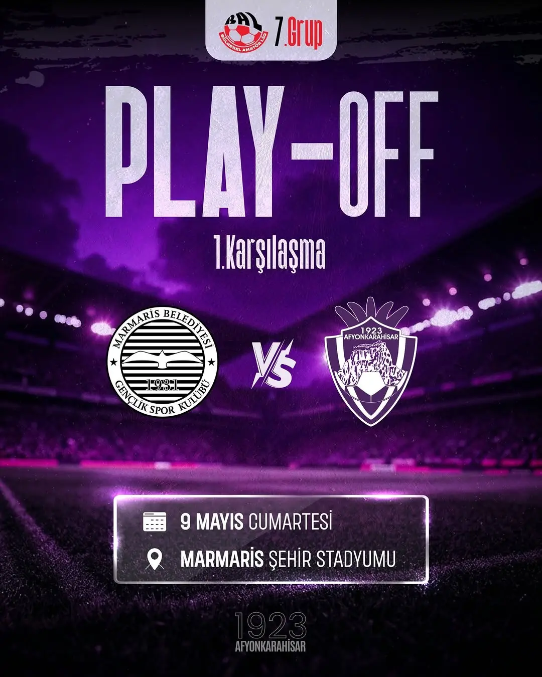 1923 Afyonkarahisar SK, Marmaris Belediyesi SK ile PLAY-OFF'ta Karşılaşacak
