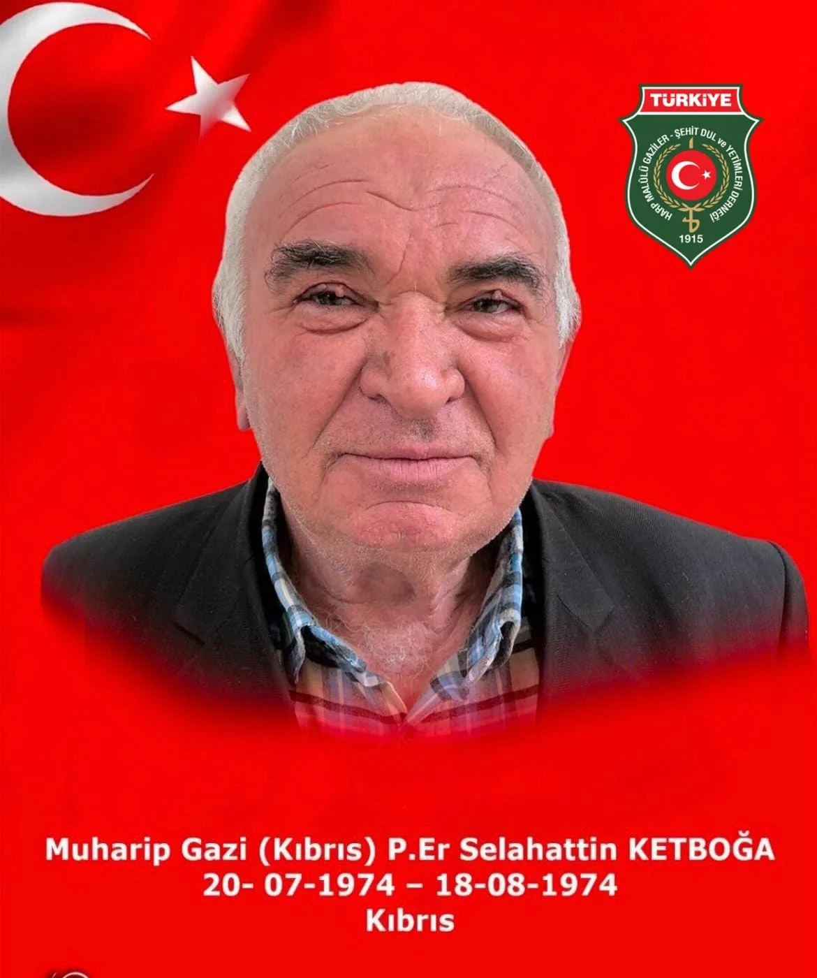 Kıbrıs Gazisi Selahattin Ketbuğa Vefat Etti