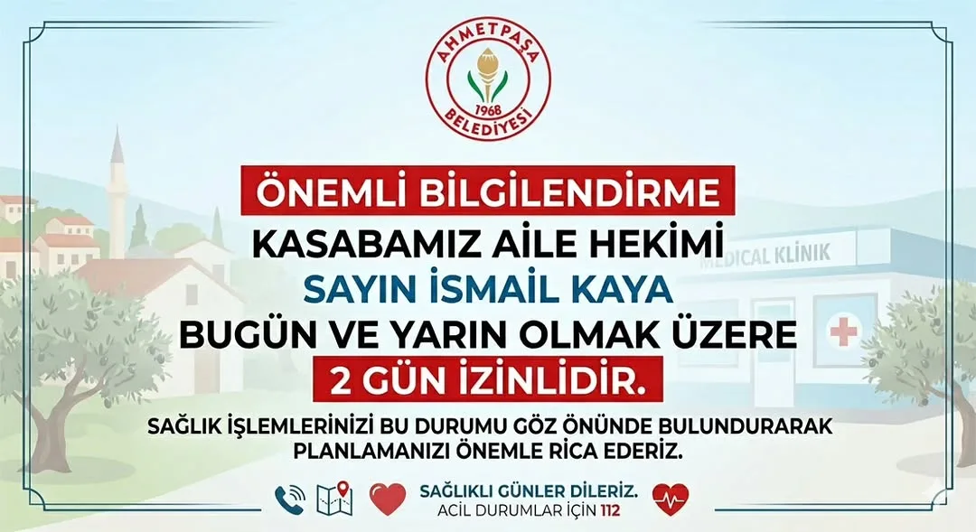 Afyonkarahisar AhmetPaşa Belediyesi'nden Önemli Bilgilendirme