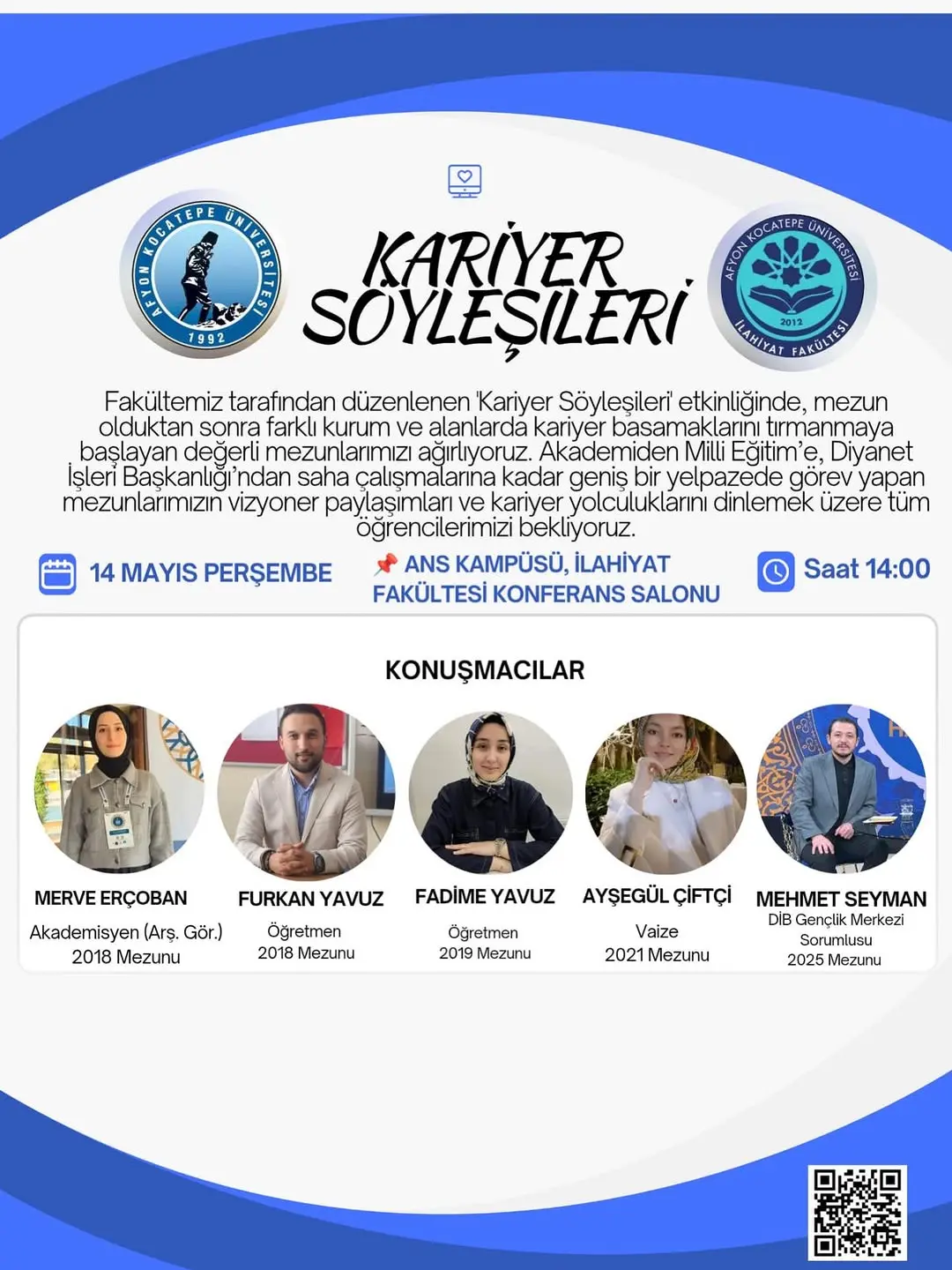 Afyon Kocatepe Üniversitesi Mezun Öğrencilerinden Kariyer Yolculukları Programı Düzenliyor
