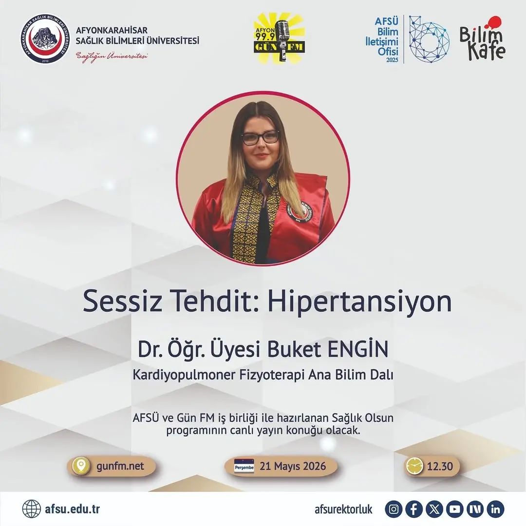 Afyon Sağlık Bilimleri Üniversitesi'nden Sağlık Olsun Programı için Canlı Yayın