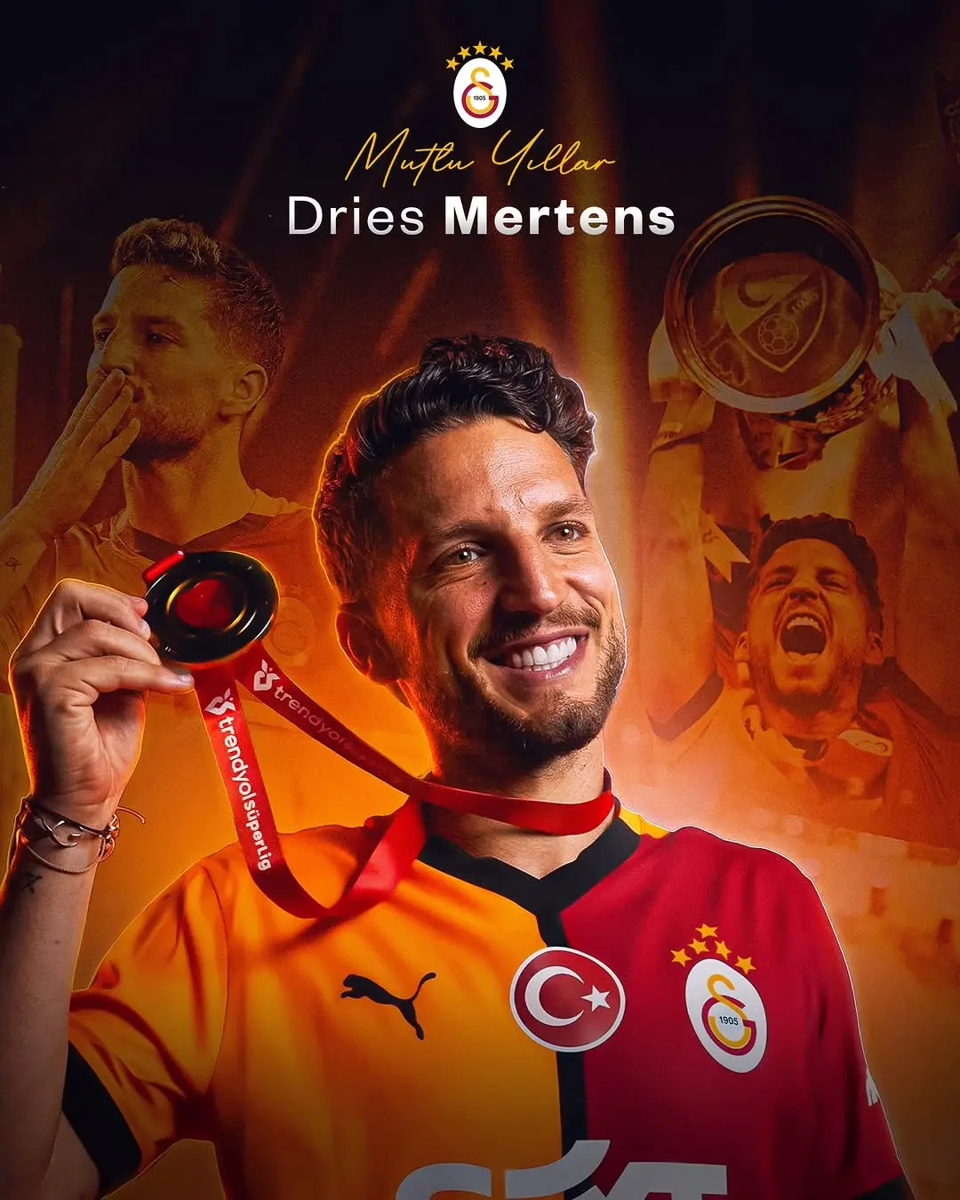 Galatasaray Spor Kulübü'nden Dries Mertens'e Doğum Günü Kutlaması