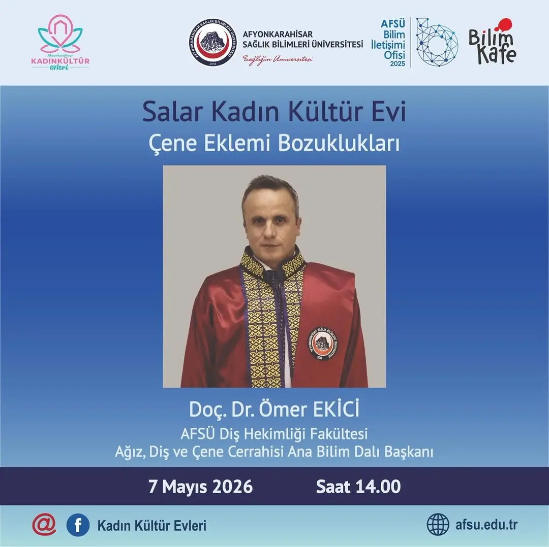 Çene Eklemi Bozuklukları Hakkında Afyonkarahisar Sağlık Bilimleri Üniversitesi Açıklaması
