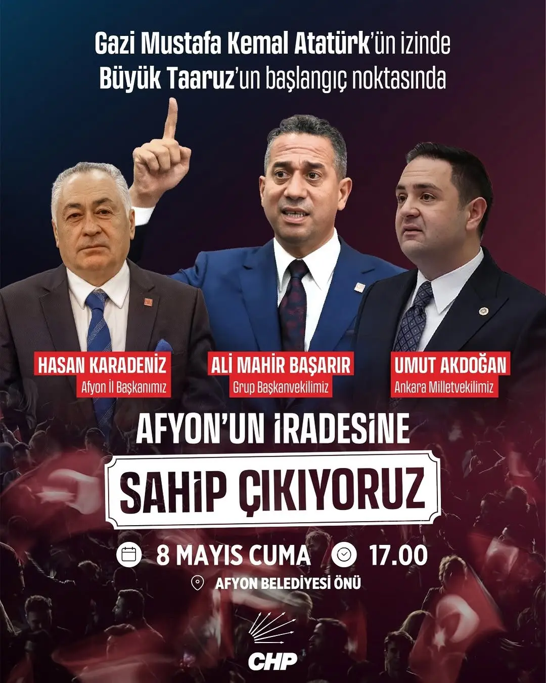 CHP Afyonkarahisar İl Kadın Kolları Millet İradesine Sahip Çıkıyor