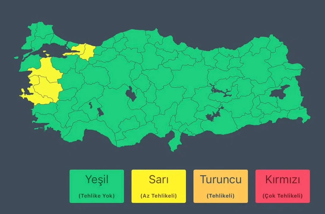 Meteoroloji Genel Müdürlüğü'nden Alınan Son Hava Durumu Bilgileri