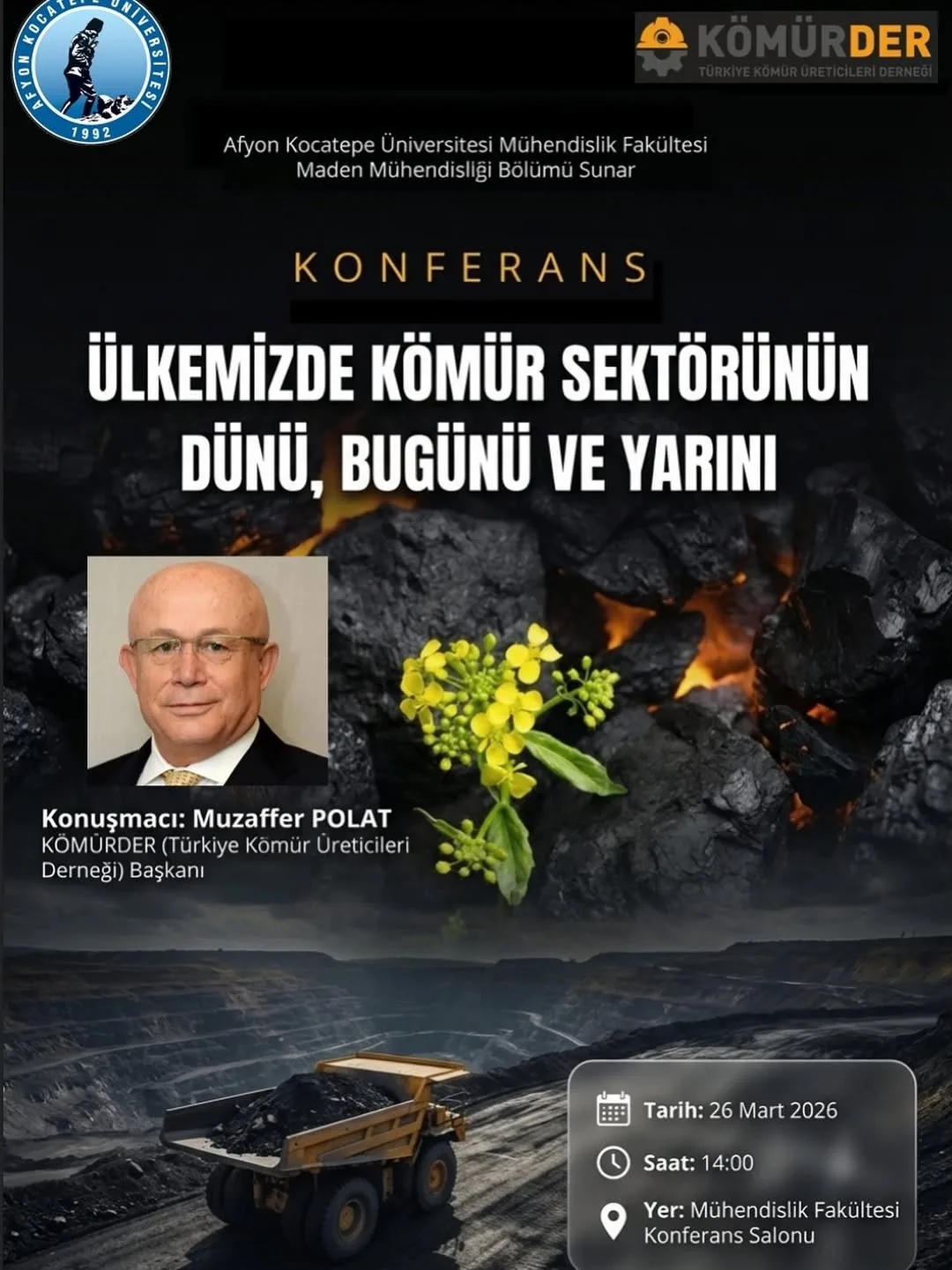 Afyon Kocatepe Üniversitesi'nden Kömür Sektörü Konferansı