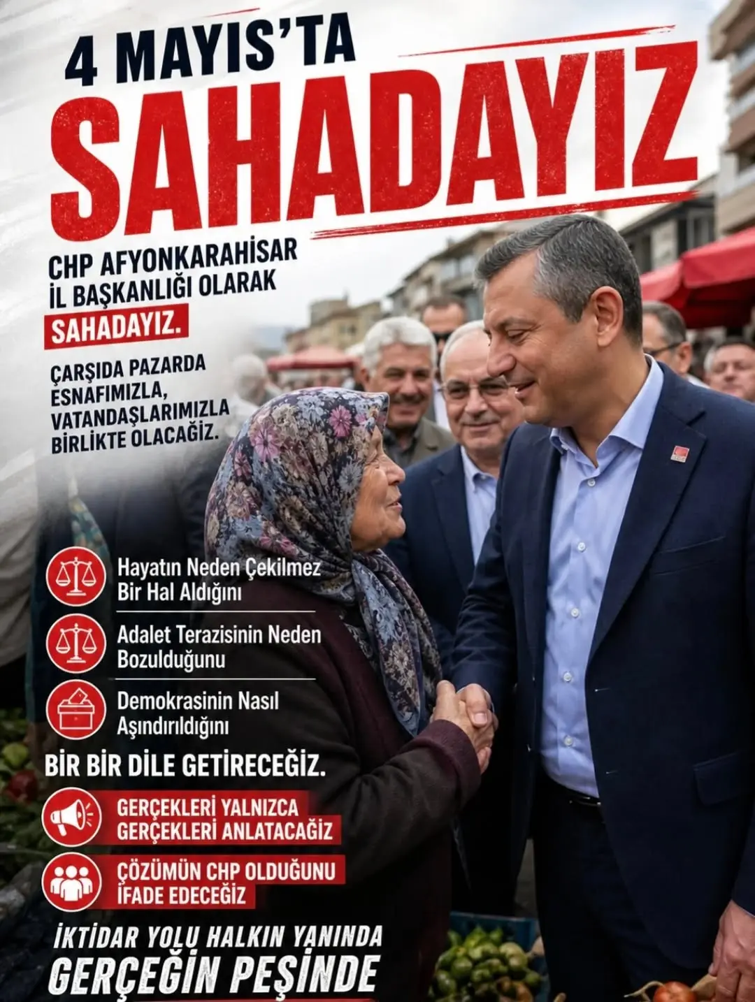 CHP Afyonkarahisar İl Başkanlığı 4 Mayıs Etkinliğini Duyurdu