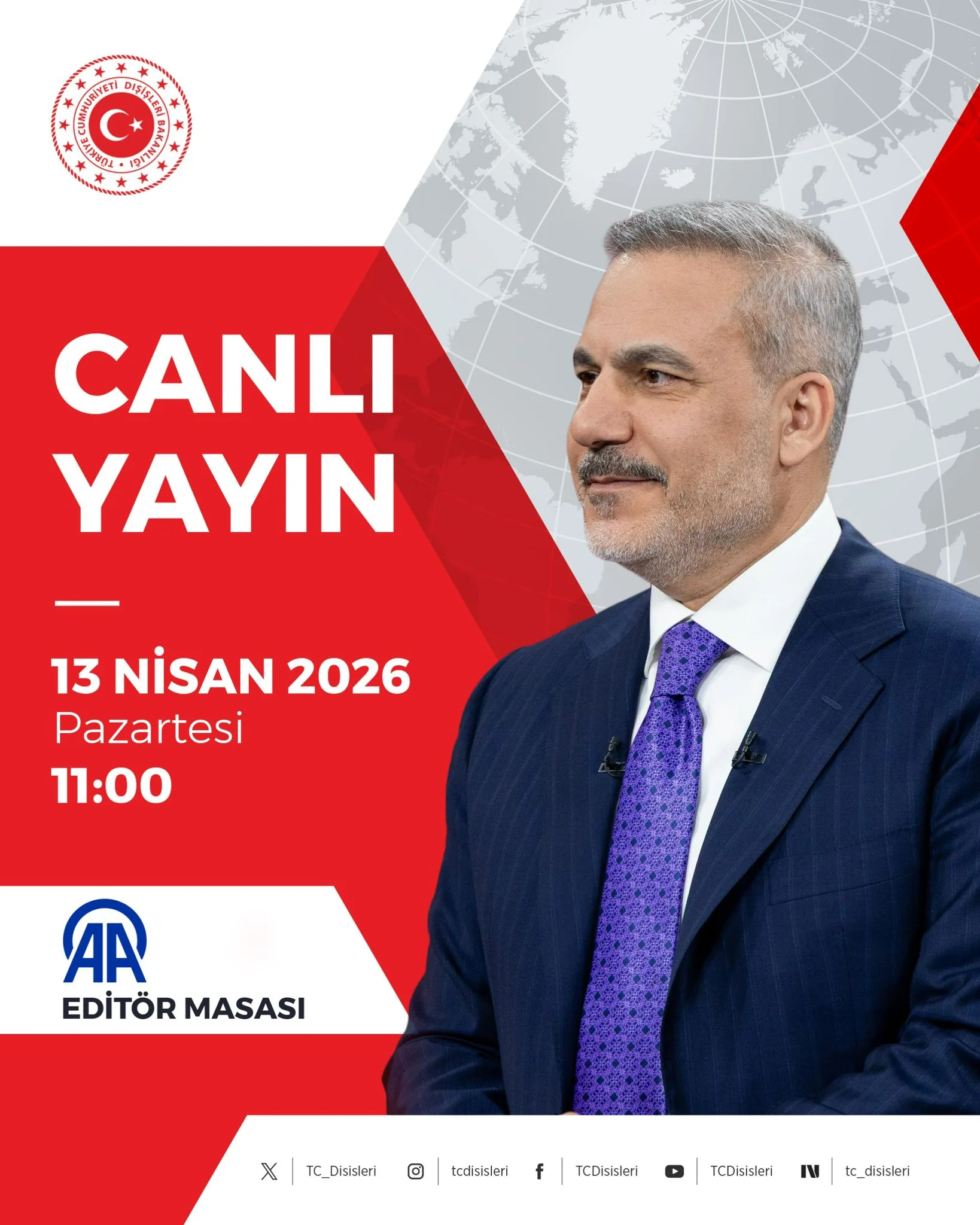 Hakan Fidan, Anadolu Ajansı'nda gündemi değerlendirecek