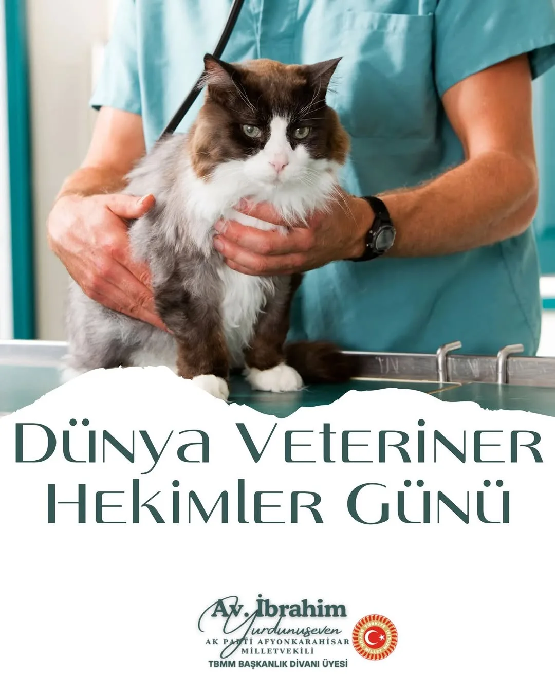 Ak Parti Afyonkarahisar Milletvekili İbrahim Yurdunuseven'den Veteriner Hekimler Günü Mesajı