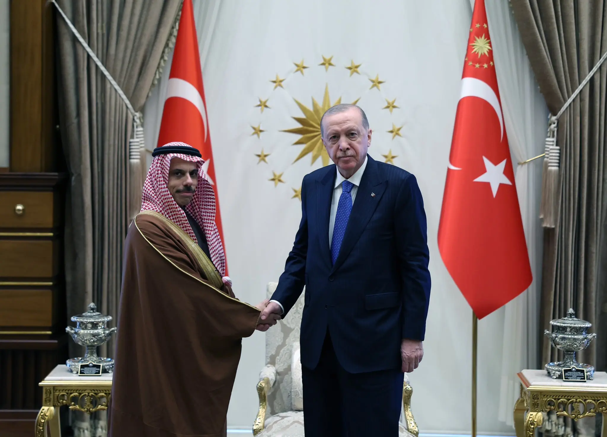 Cumhurbaşkanı Erdoğan, Suudi Dışişleri Bakanı'nı kabul etti